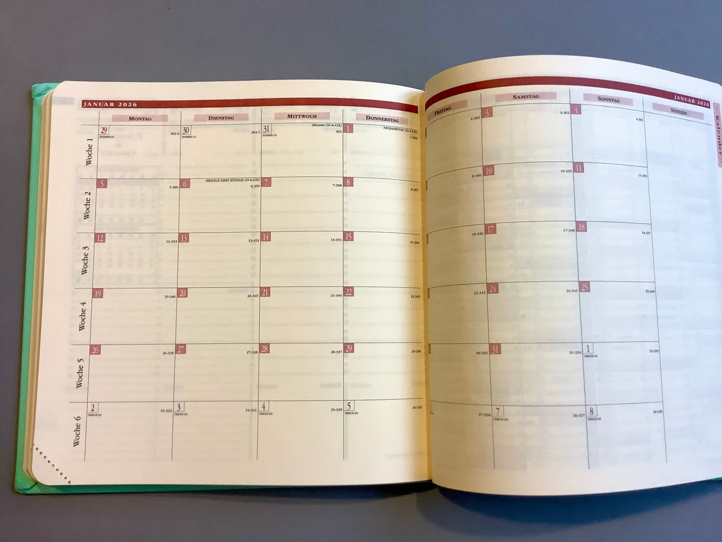 Tagebuch Kalender Executif Prestige Silk 16x16cm