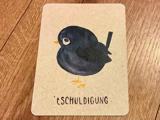 Postkarte "‘tschuldigung" (Sehrsehrnice) - Polly Paper - Umweltfreundliche Schreibwaren