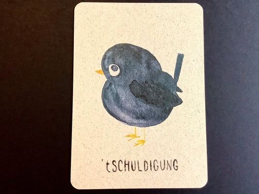 Postkarte "‘tschuldigung" (Sehrsehrnice) - Polly Paper - Umweltfreundliche Schreibwaren