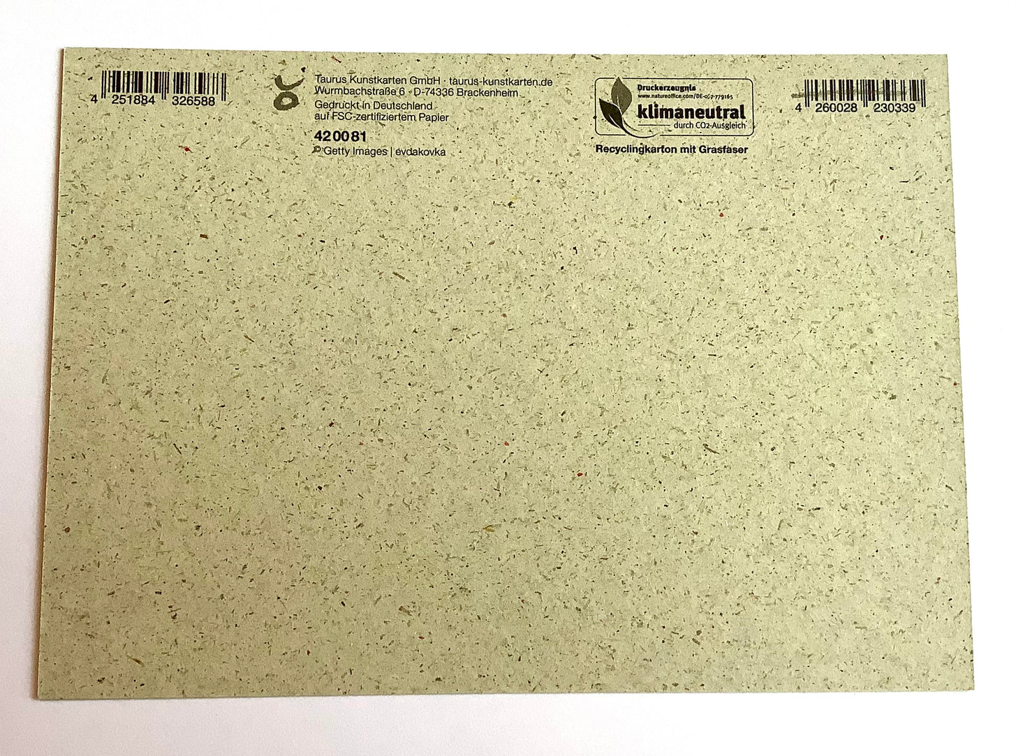 Postkarte Graspapier "Wie schön, dass es dich gibt!" - Polly Paper - Umweltfreundliche Schreibwaren