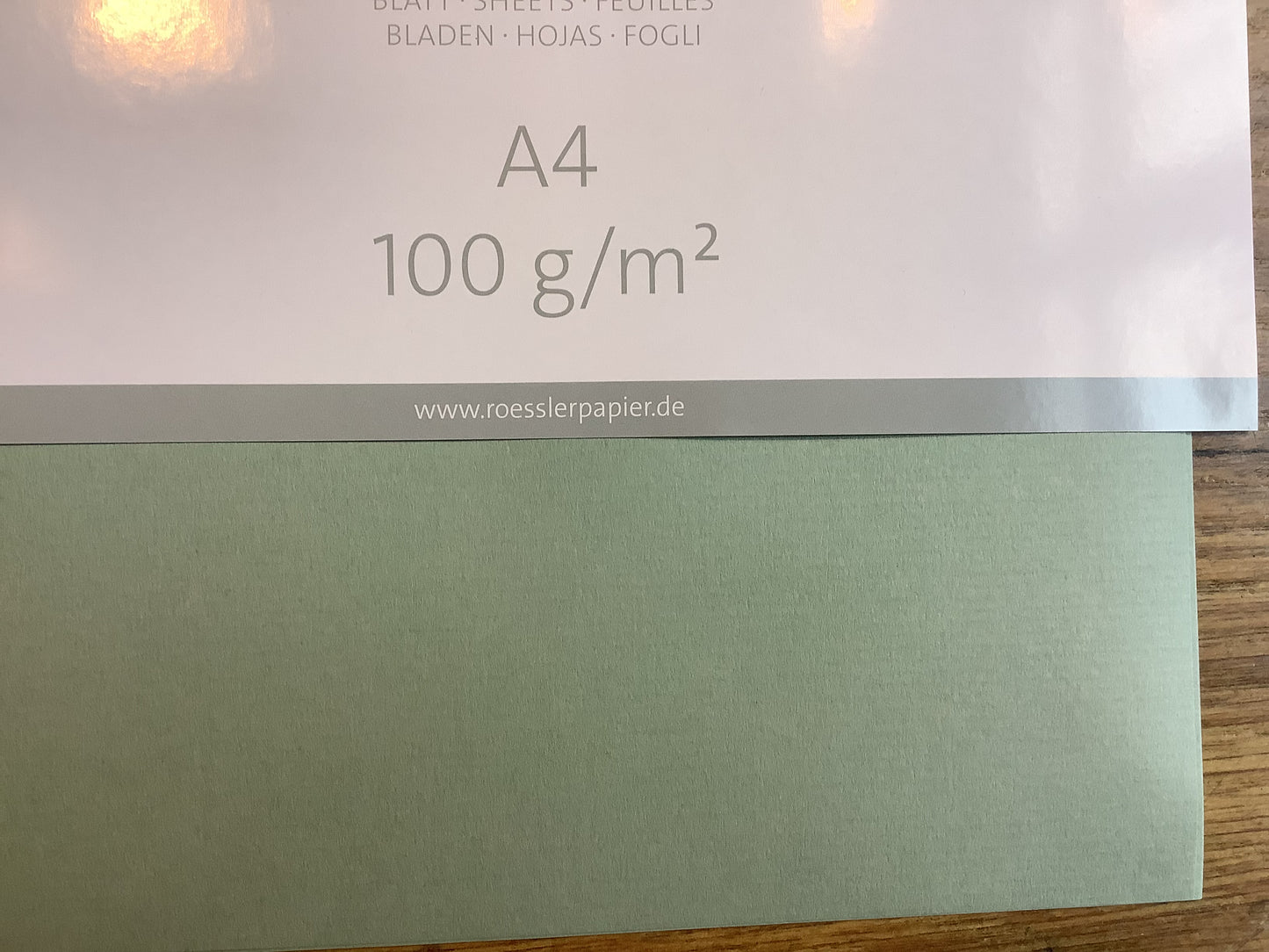 Briefbogen A4  Eucalyptus Rössler Paperado 100g°