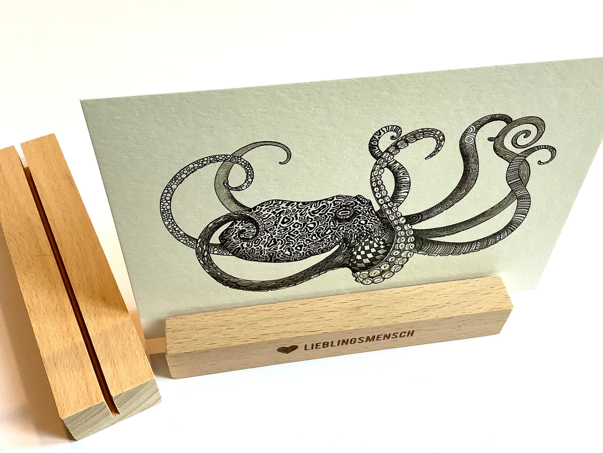 Kartenständer Buchenholz (Bow&Hummingbird)° - Polly Paper - Umweltfreundliche Schreibwaren