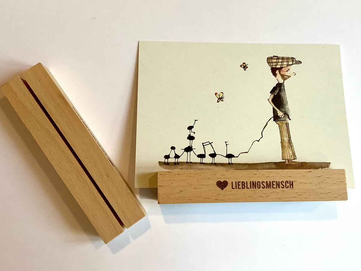 Kartenständer Buchenholz (Bow&Hummingbird)° - Polly Paper - Umweltfreundliche Schreibwaren