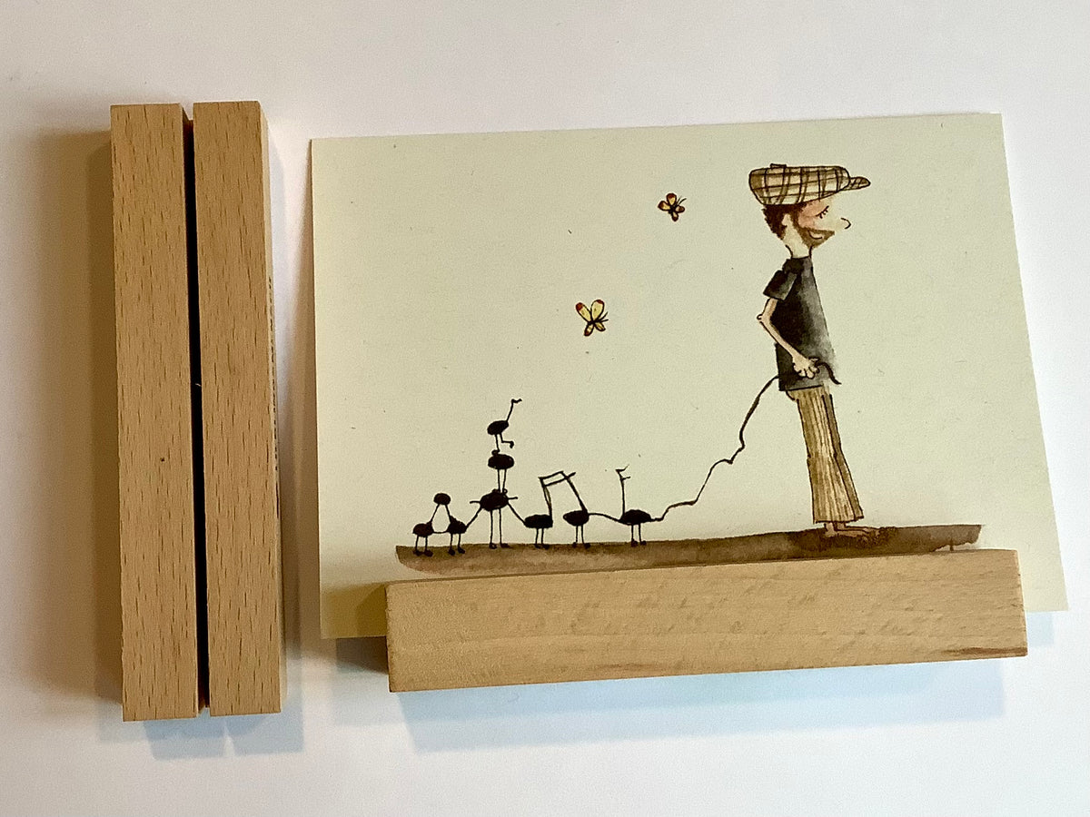 Kartenständer Buchenholz (Bow&Hummingbird)° - Polly Paper - Umweltfreundliche Schreibwaren