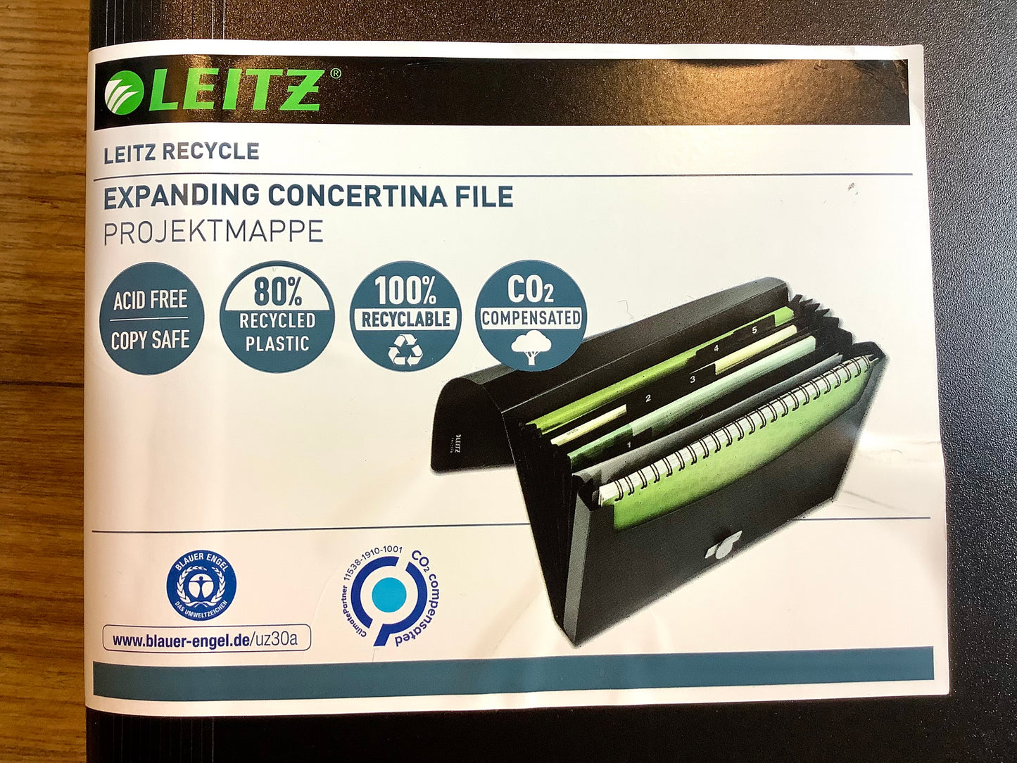Fächermappe Leitz 5 Fächer re:cycle PP°