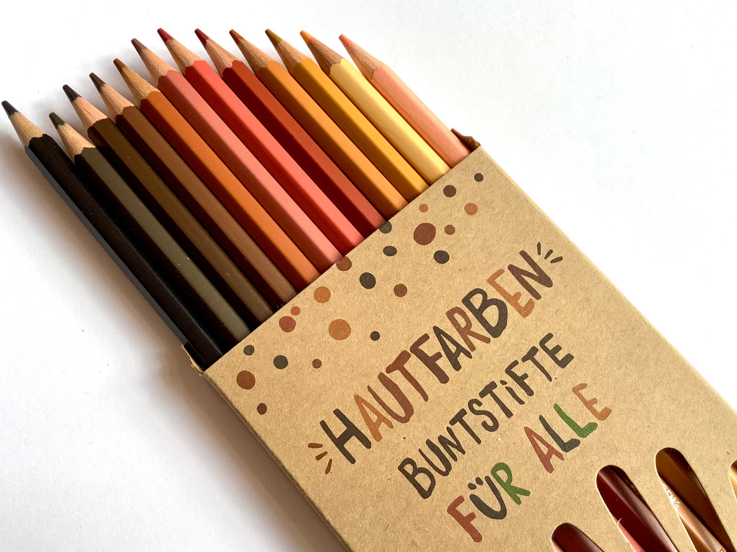 Hautfarben 12 Skin Tones Buntstifte° - Polly Paper - Umweltfreundliche Schreibwaren
