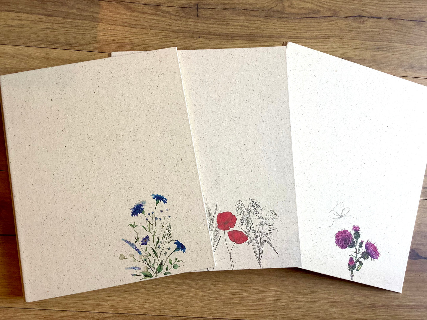 Ringbuch Graspapier Blumen (Donau)