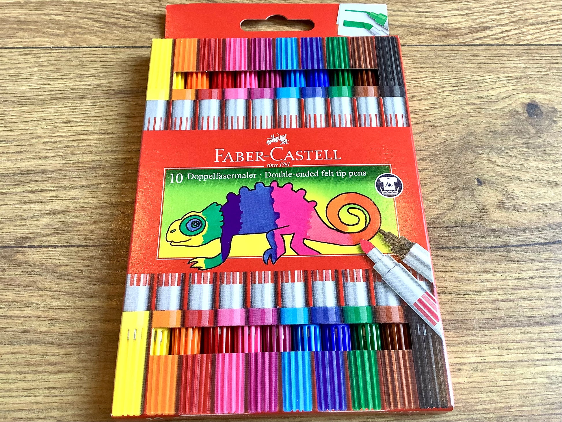 Fasermaler 10 Farben Faber-Castell duo - Polly Paper - Umweltfreundliche Schreibwaren