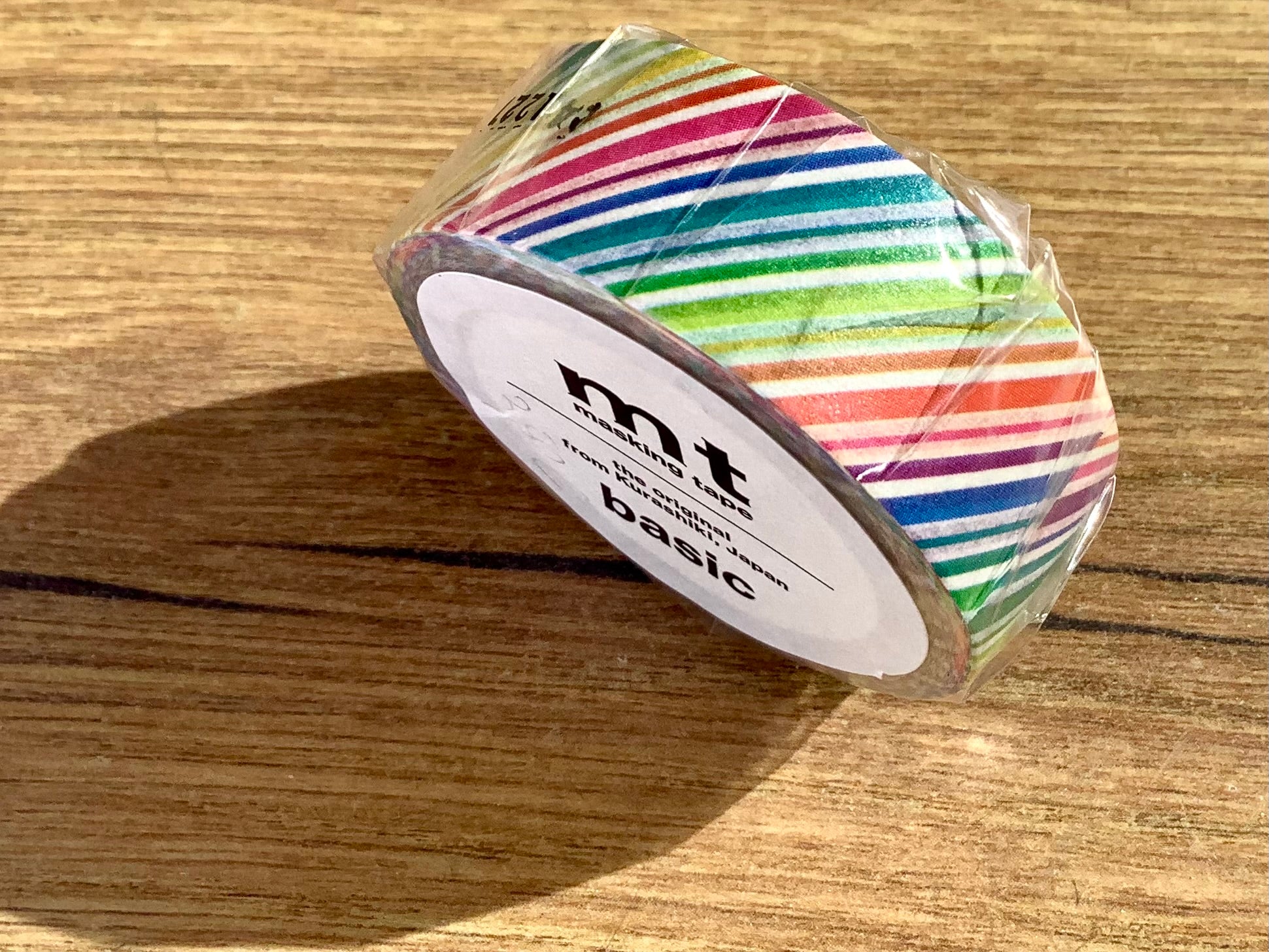 mt masking tape rainbow stripe 15mm 7m - Polly Paper - Umweltfreundliche Schreibwaren