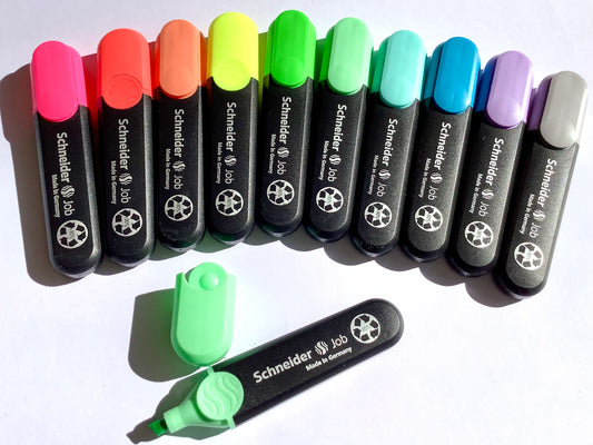 Textmarker "Job" 90% recycelt refillable° - Polly Paper - Umweltfreundliche Schreibwaren