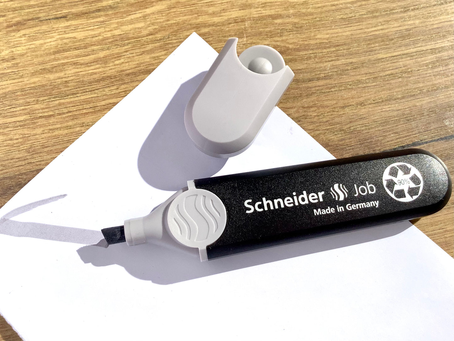 Textmarker "Job" 90% recycelt refillable° - Polly Paper - Umweltfreundliche Schreibwaren
