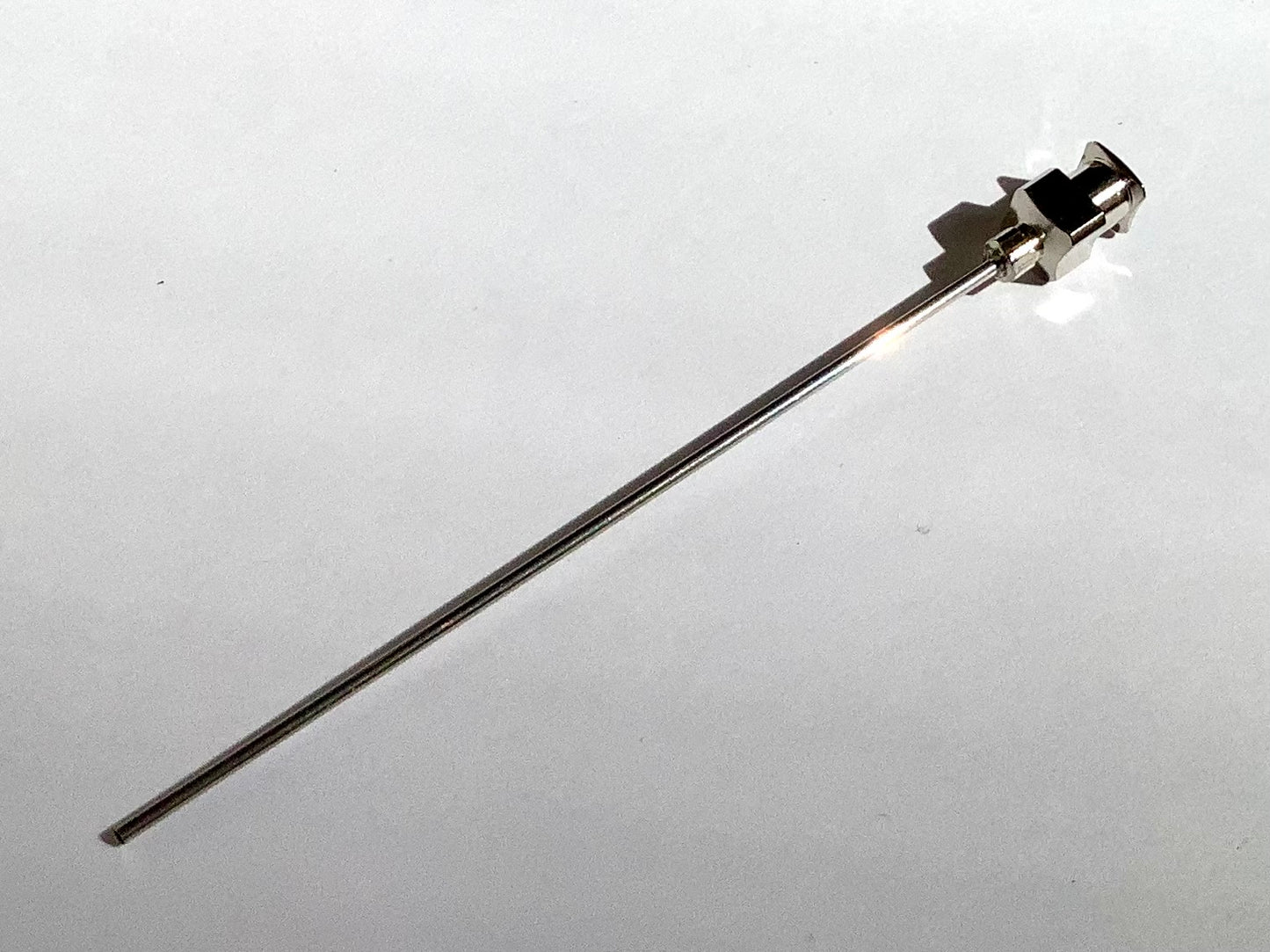 Feine Edelstahlkanüle 74 mm zum Befüllen v Füllerpatronen