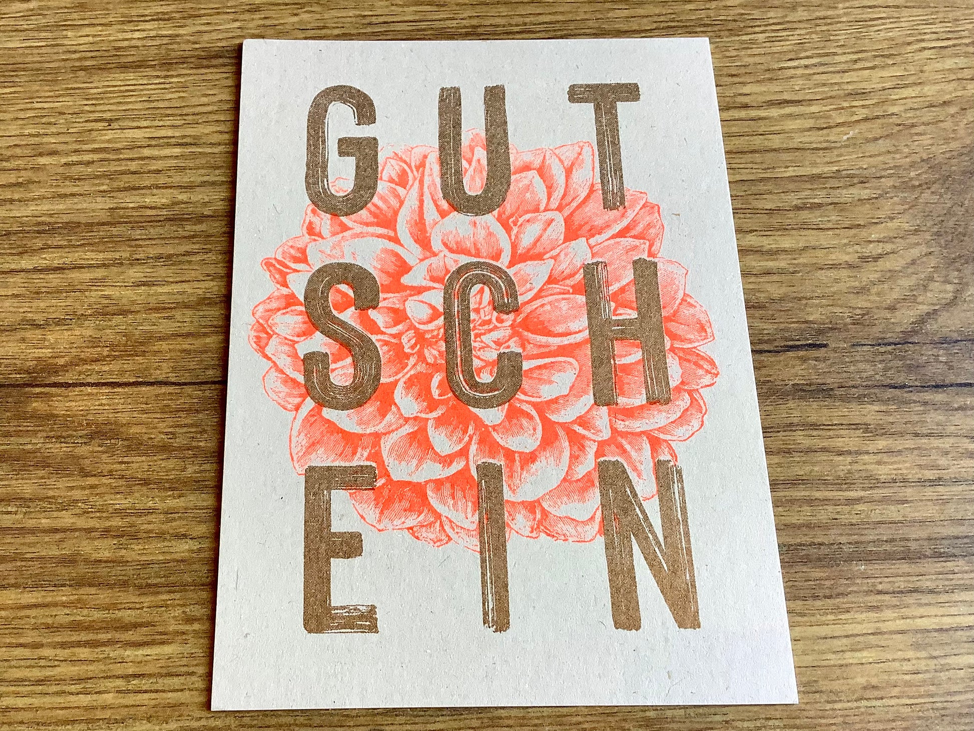 Postkarte Gutschein (Togethery) - Polly Paper - Umweltfreundliche Schreibwaren
