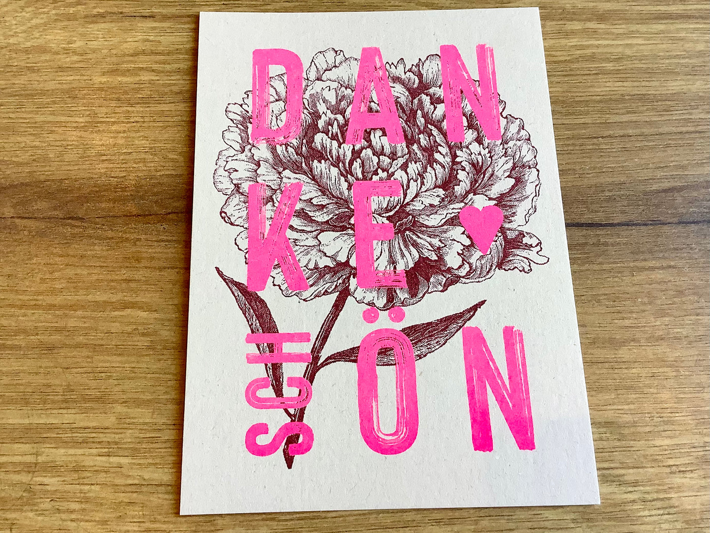 Postkarte Dankeschön (Togethery) - Polly Paper - Umweltfreundliche Schreibwaren