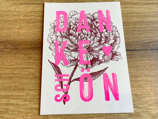 Postkarte Dankeschön (Togethery) - Polly Paper - Umweltfreundliche Schreibwaren