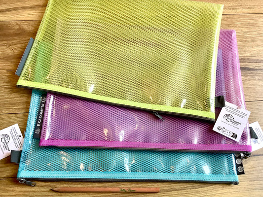 Reißverschlusstasche transparent farbig RC° - Polly Paper - Umweltfreundliche Schreibwaren
