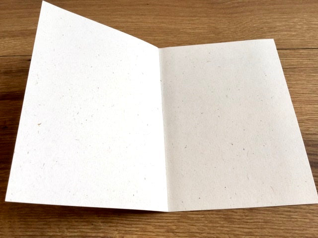 Klappkarte B6 Terra Vanilla Rössler Papier