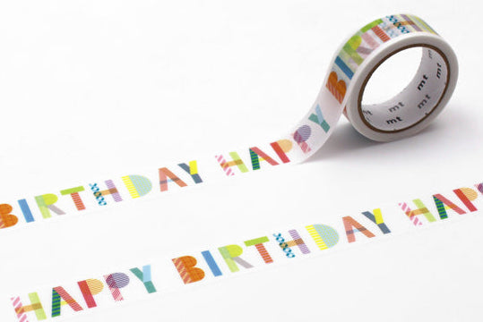 mt washi tape happy birthday