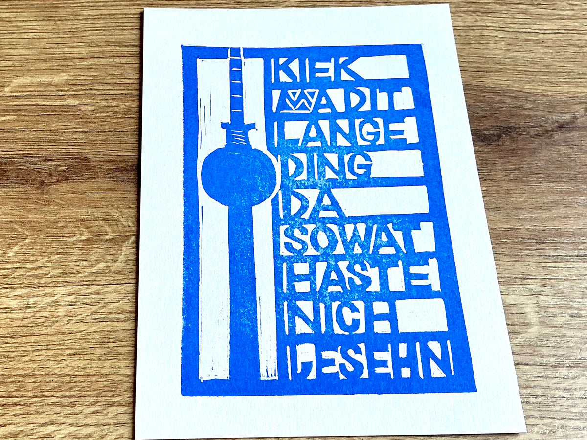Postkarte Flitzpost Fernsehturm