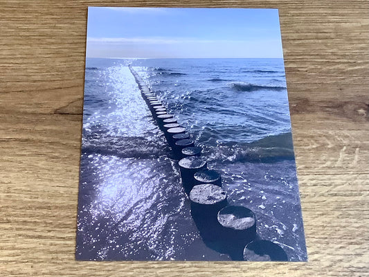 Postkarte Hiddensee Meer Schnurverlag RC