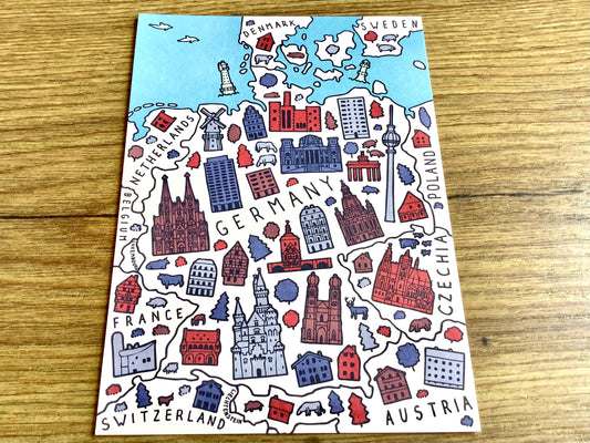 Postkarte urban Deutschland