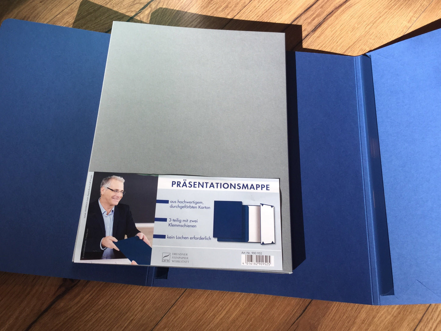 Präsentationsmappe 3-teilig DFW blau