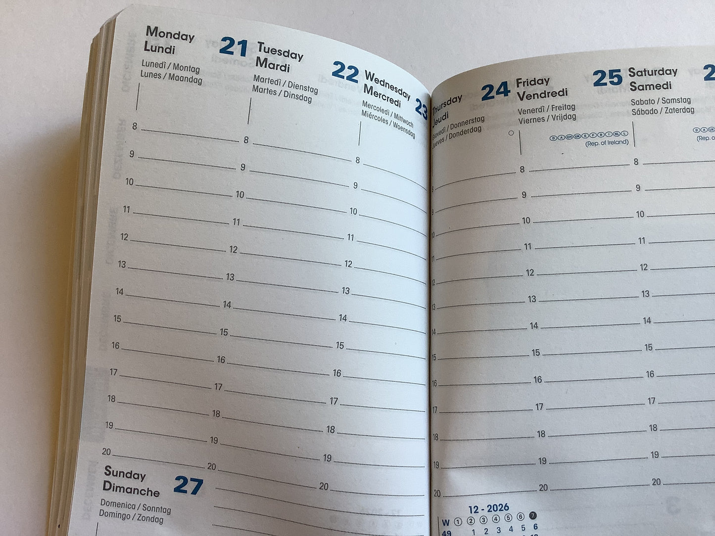 Wochenkalender 10x15cm RC Quo Vadis Arrakis - erhältlich bei Polly Paper - Umweltfreundliche Schreibwaren