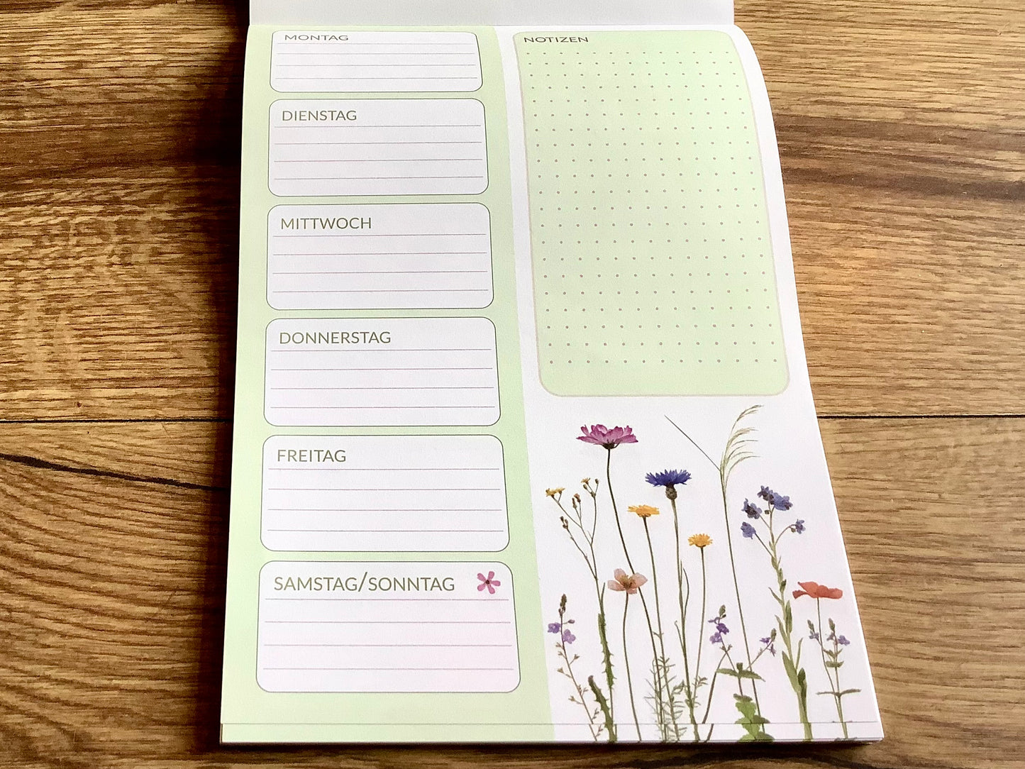 Wochenplaner A5 Sommerwiese 50 Blatt undatiert