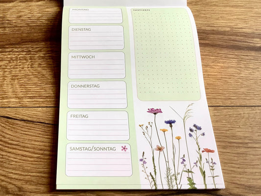 Wochenplaner A5 Sommerwiese 50 Blatt undatiert