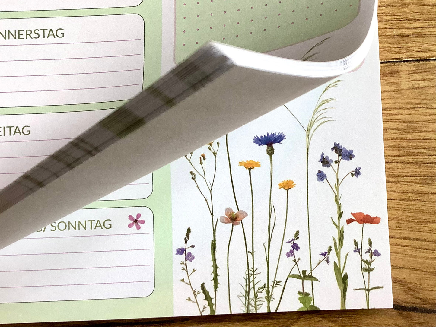 Wochenplaner A5 Sommerwiese 50 Blatt undatiert