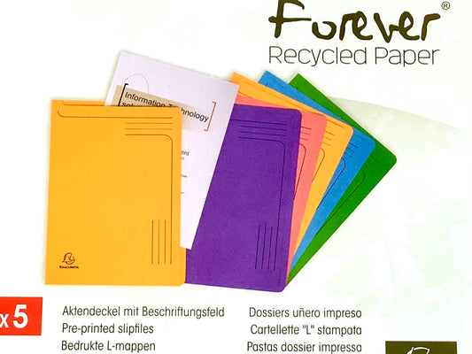 Aktenmappen 5 Farben Forever° - Polly Paper - Umweltfreundliche Schreibwaren