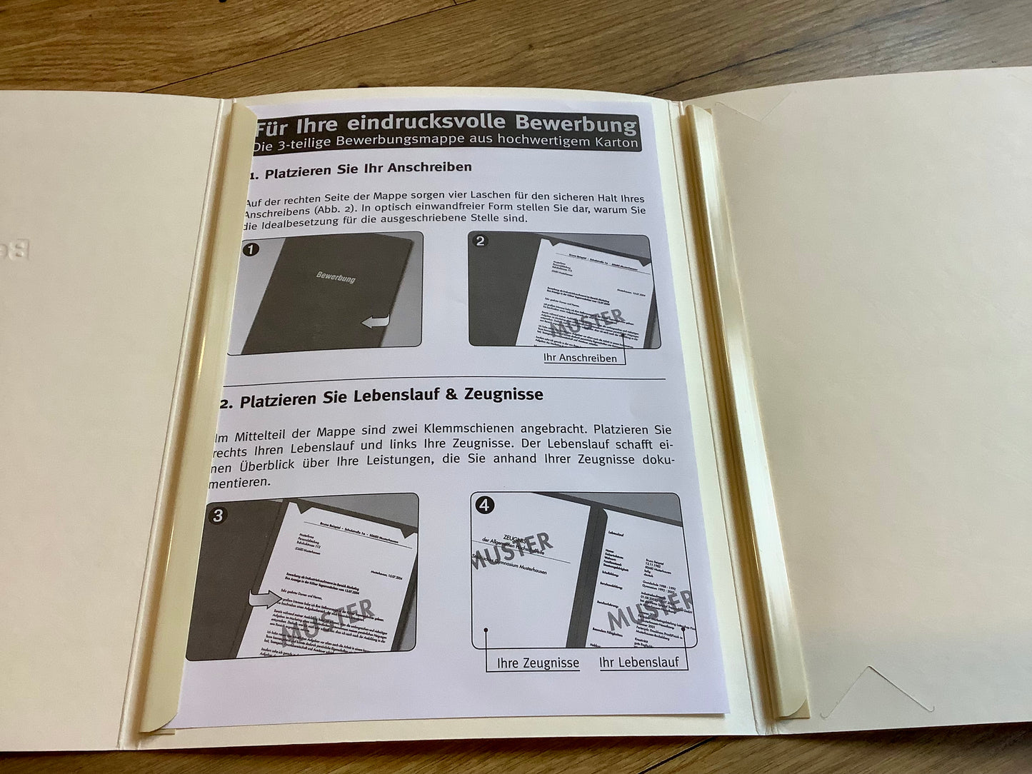 Bewerbungsmappe 3-teilig DFW° - Polly Paper - Umweltfreundliche Schreibwaren