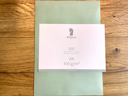 Briefbogen A4  Eucalyptus Rössler Paperado 100g°