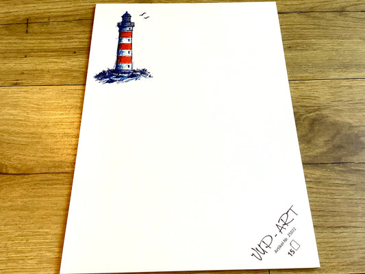 Briefblock A4 gerippt Leuchtturm 15 Blatt Recycling