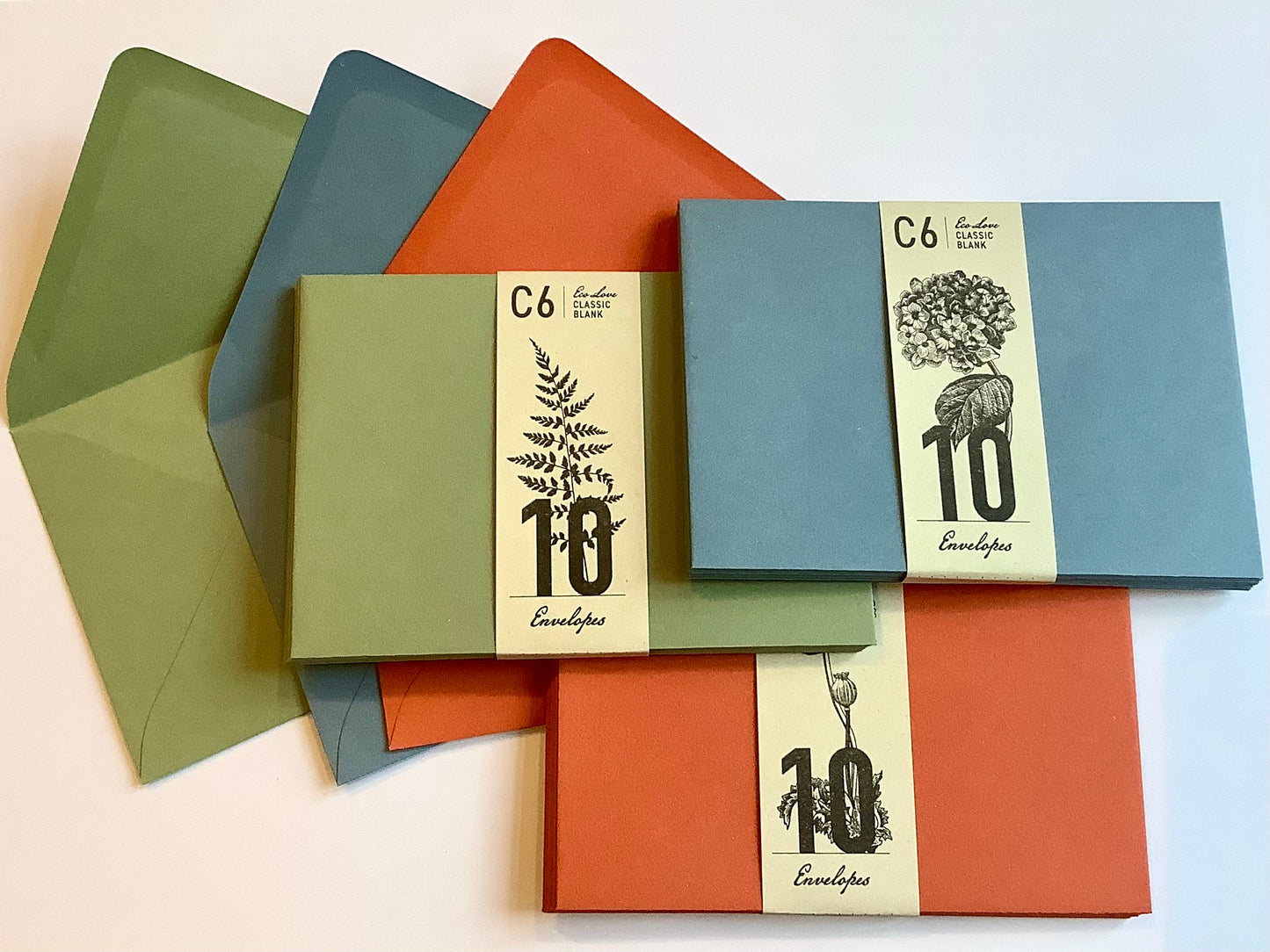 Briefumschlag C6 Spitzklappe (Togethery)° - Polly Paper - Umweltfreundliche Schreibwaren