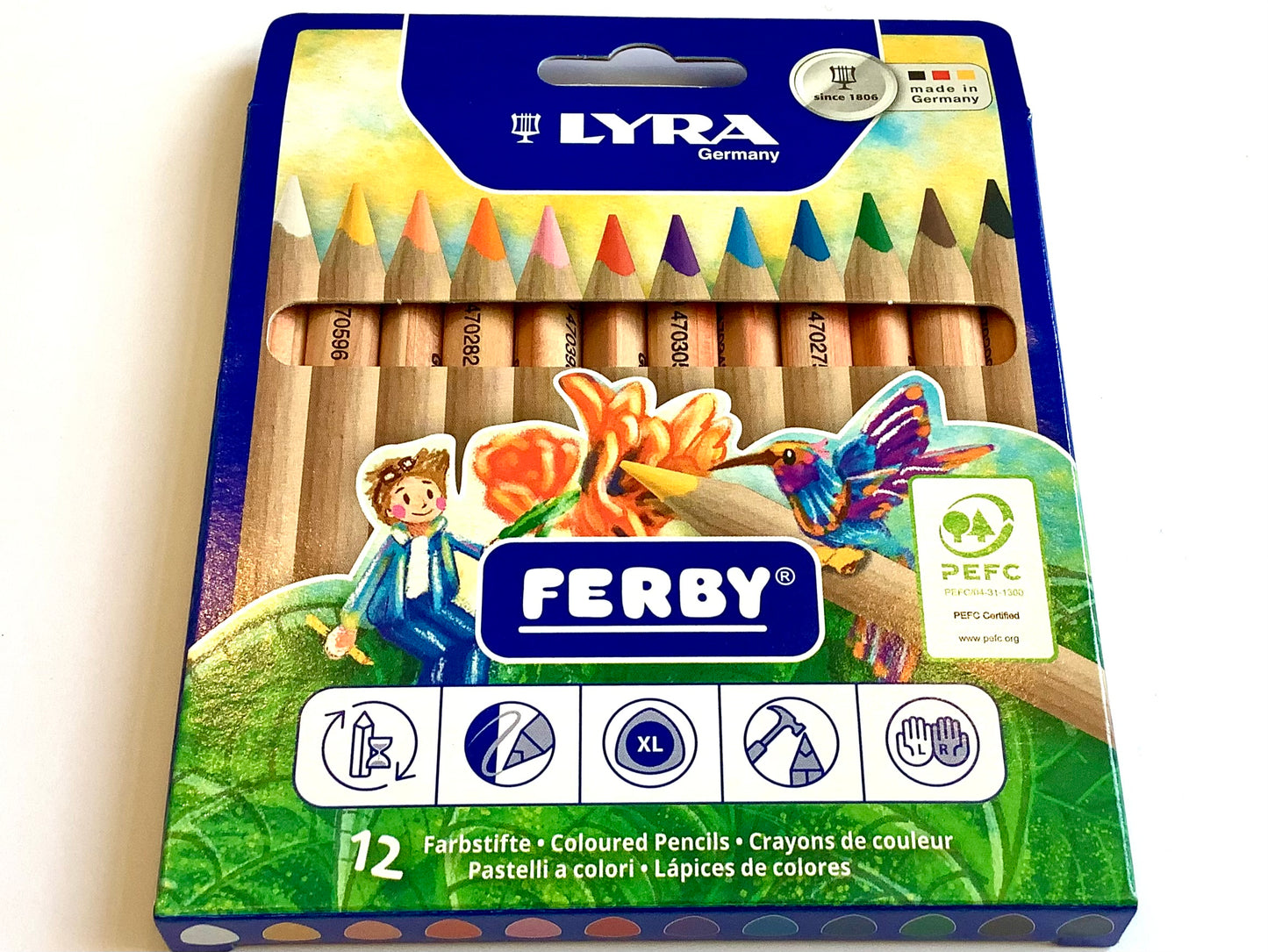 12 kurze Buntstifte Ferby von Lyra