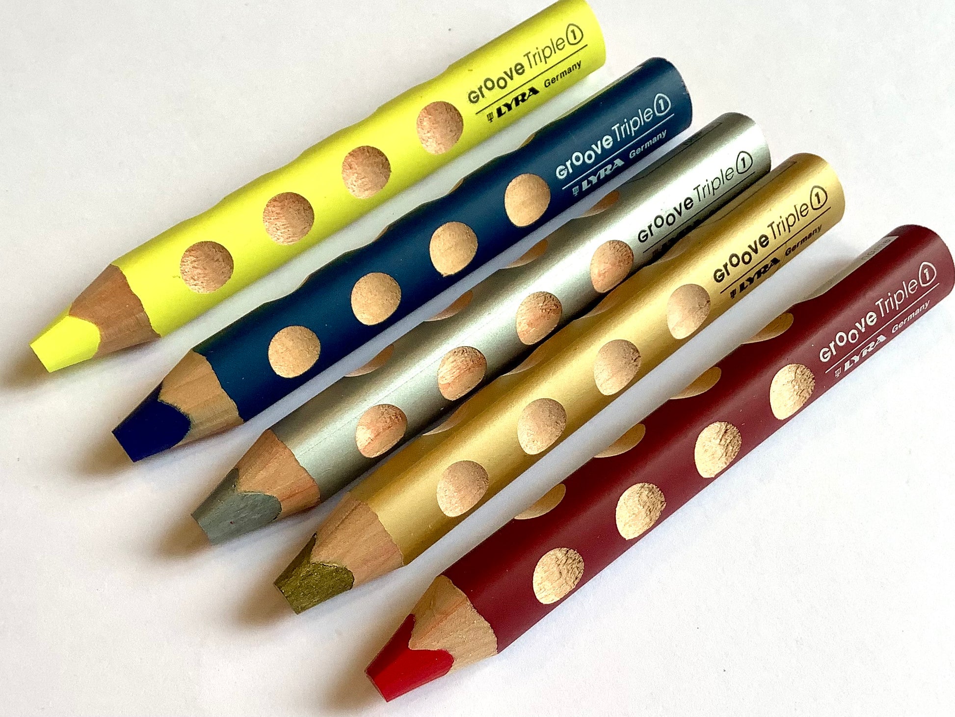 Lyra Groove Triple One Buntstift 3in1 Einzelfarbe - Polly Paper - Umweltfreundliche Schreibwaren