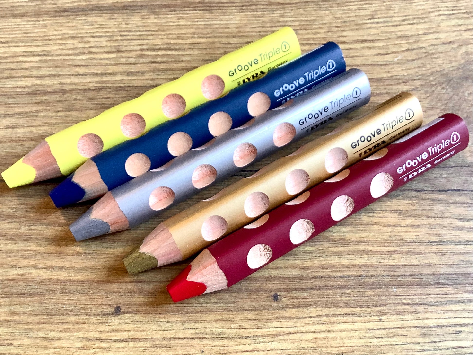 Lyra Groove Triple One Buntstift 3in1 Einzelfarbe - Polly Paper - Umweltfreundliche Schreibwaren
