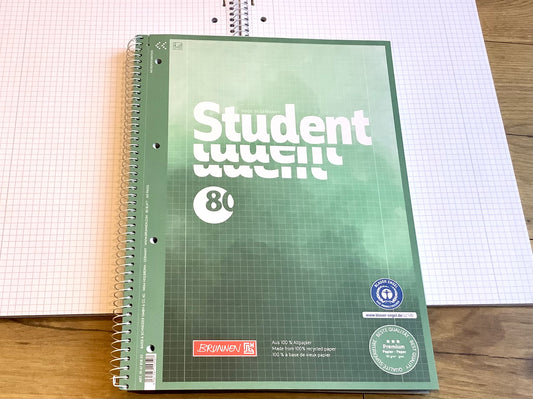 Collegeblock kariert 28 Premium 90g Student Brunnen RC 80Bl.