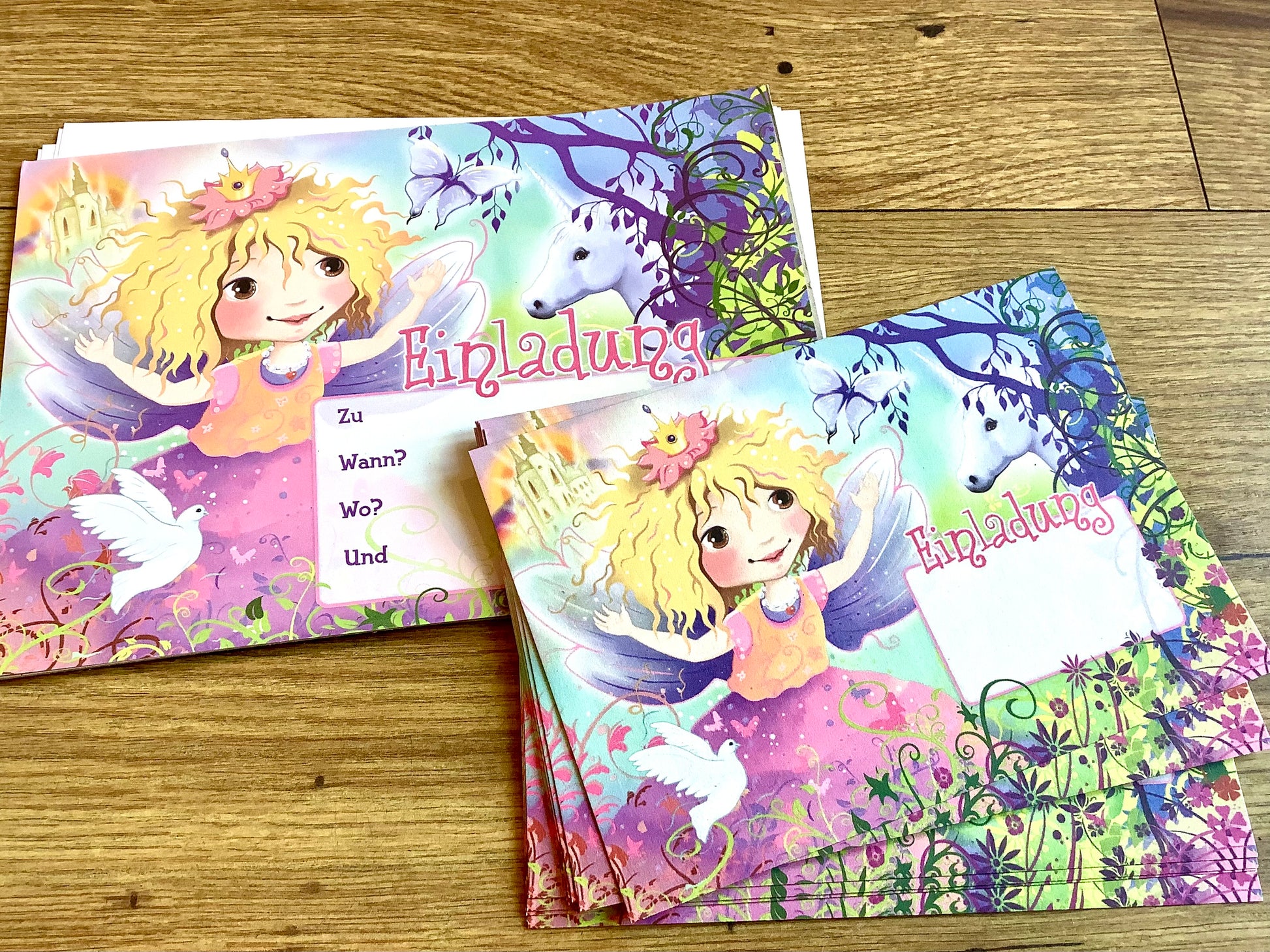 Einladungsset Fee Prinzessin