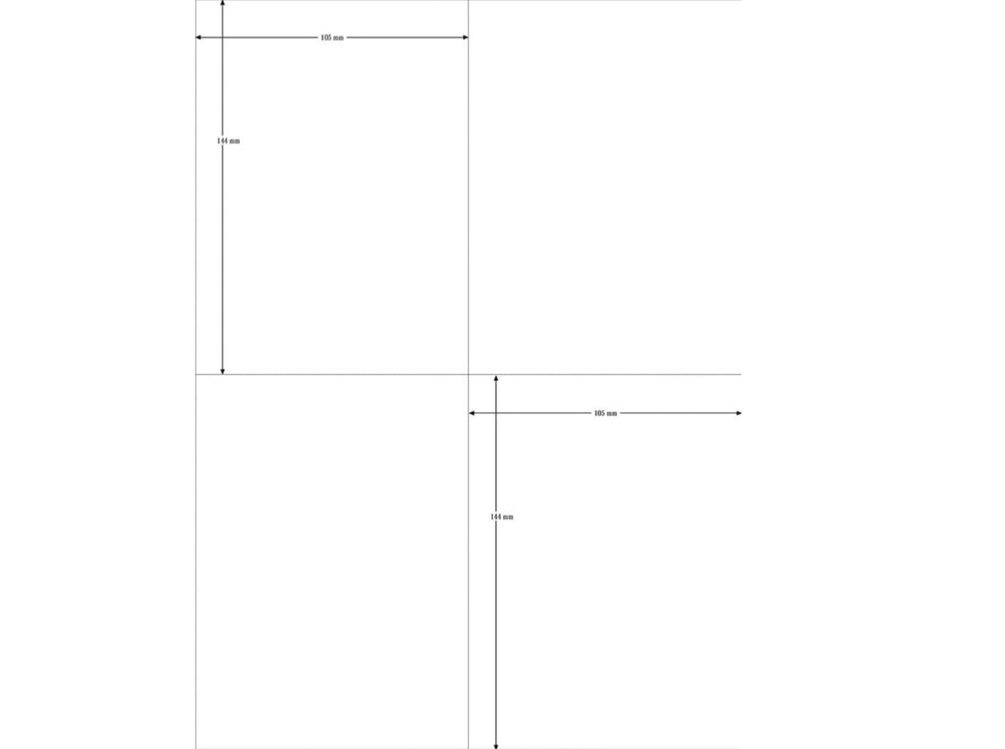 Etiketten der Größe A6 (105x144mm) auf A4-Trägerpapier - erhältlich Polly Paper - Umweltfreundlicher Bürobedarf in Berlin-Mitte