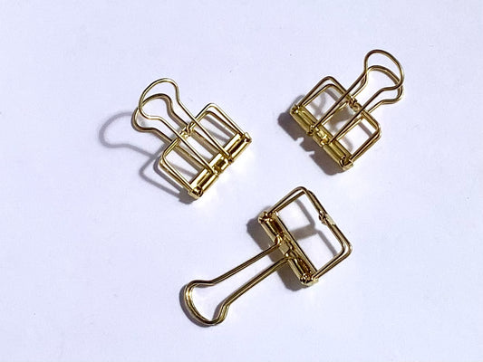 Deko-Clip gold foldback 2cm° - Polly Paper - Umweltfreundliche Schreibwaren