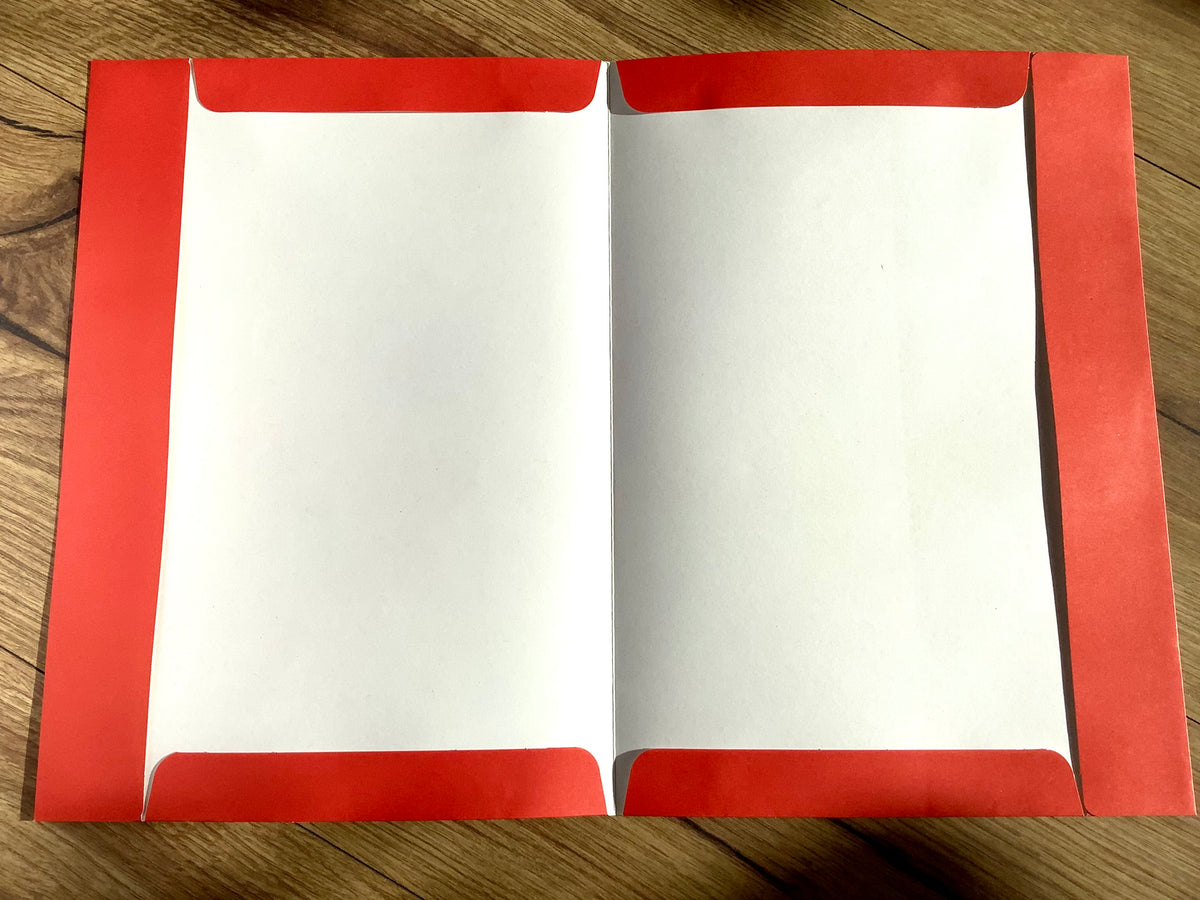 Heftschoner Papier Staufen A4 rot