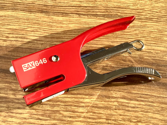 Heftzange rot SAX 646 mini