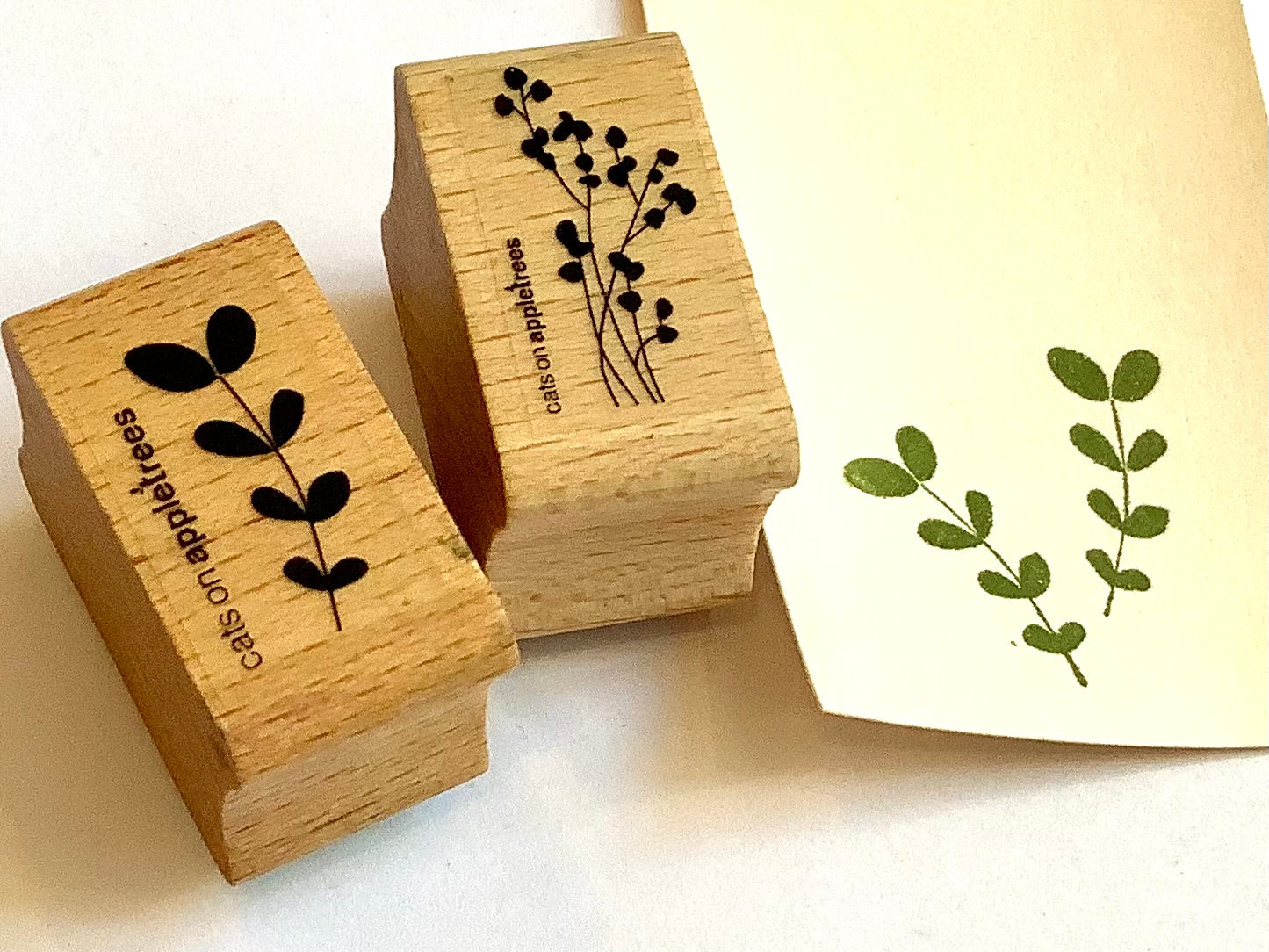 Holzstempel Pflanzen (Cats on appletrees)° - Polly Paper - Umweltfreundliche Schreibwaren