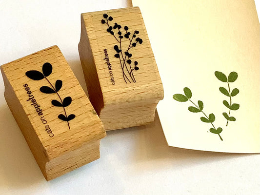 Holzstempel Pflanzen (Cats on appletrees)° - Polly Paper - Umweltfreundliche Schreibwaren