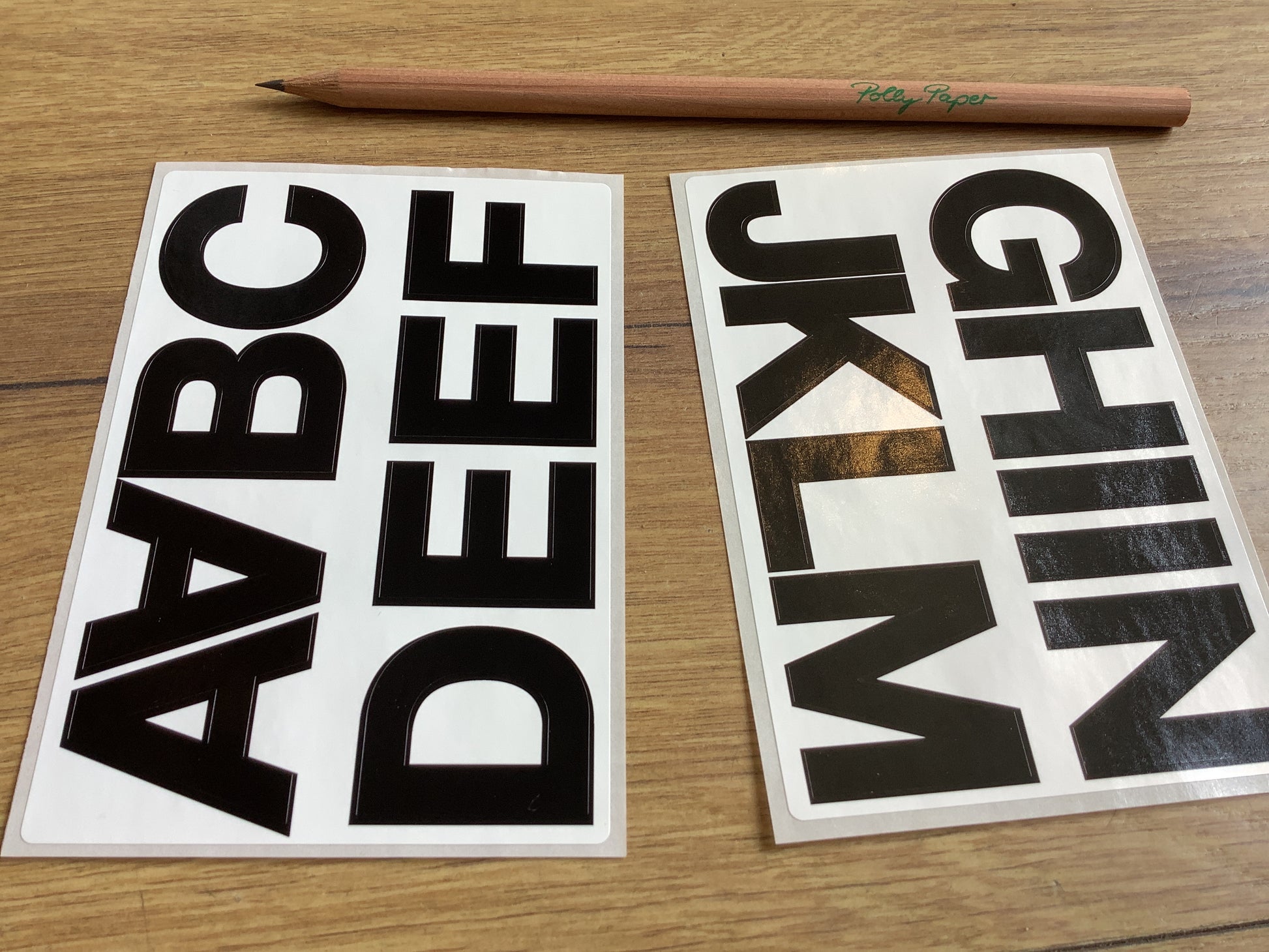 Buchstaben Sticker 33mm A-N / O-Z° - Polly Paper - Umweltfreundliche Schreibwaren