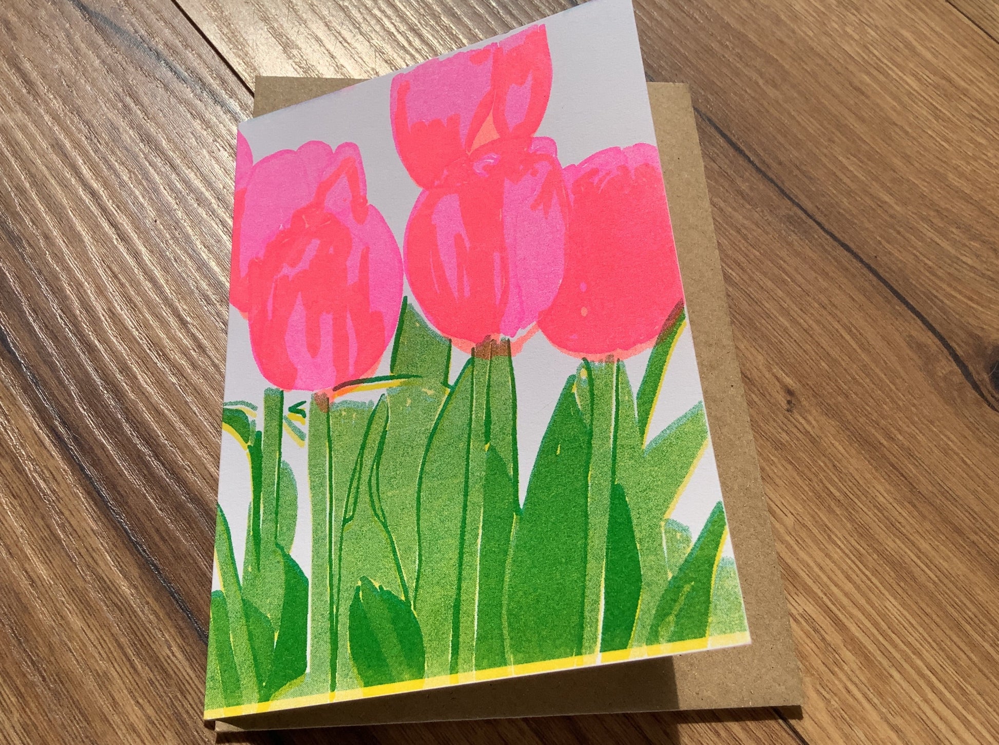 Briefkarte Tulpen (Superjuju) - Polly Paper - Umweltfreundliche Schreibwaren