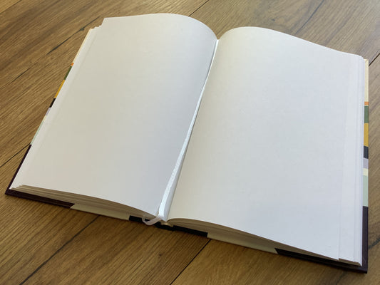 Skizzenbuch A5 Leinenrücken Berge 100g/qm Tagebuch - Polly Paper - Umweltfreundliche Schreibwaren