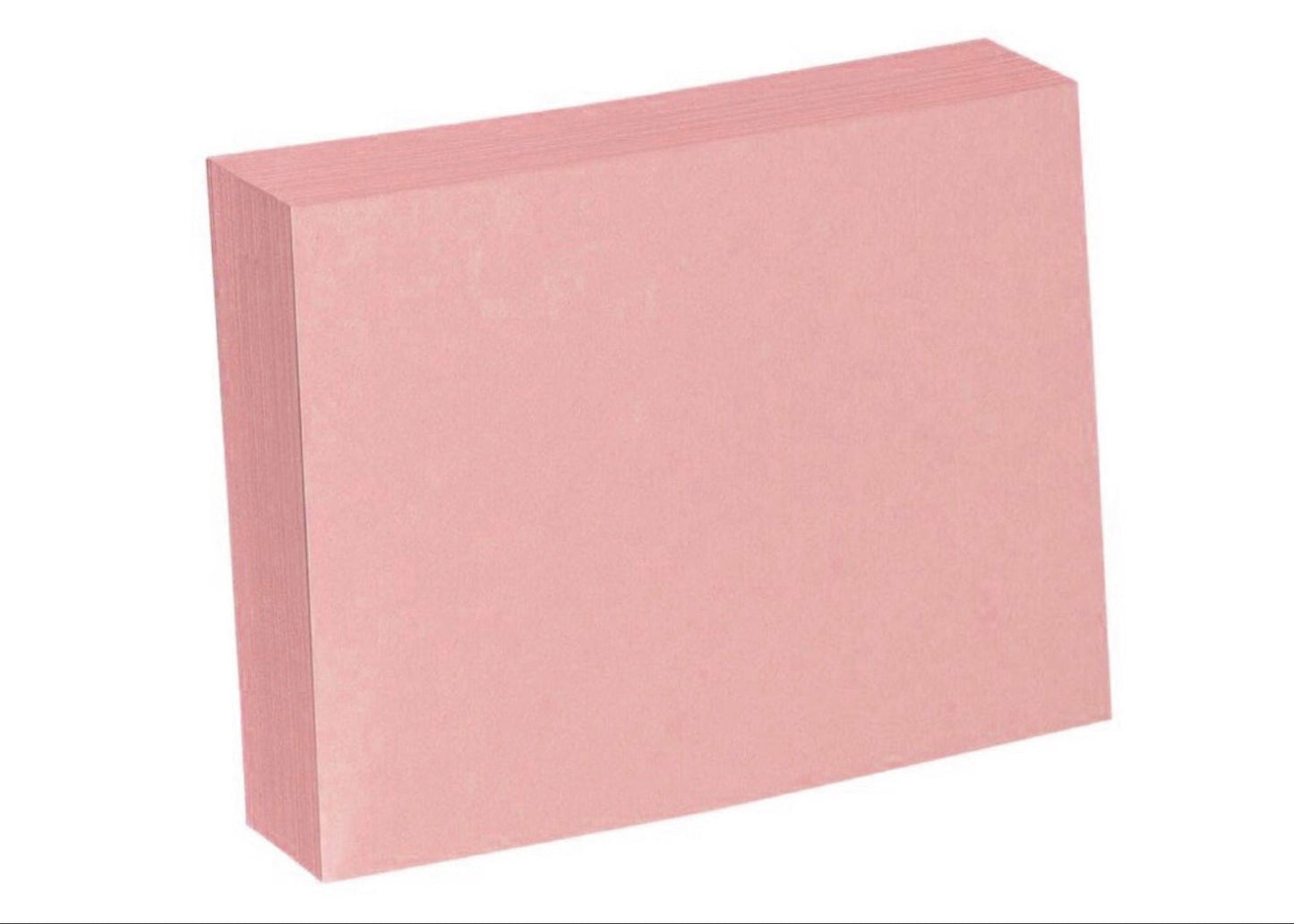 100 unlinierte Karteikarten in rosa, 180g - erhältlich bei Polly Paper - Umweltfreundlicher Schulbedarf in Berlin-Mitte
